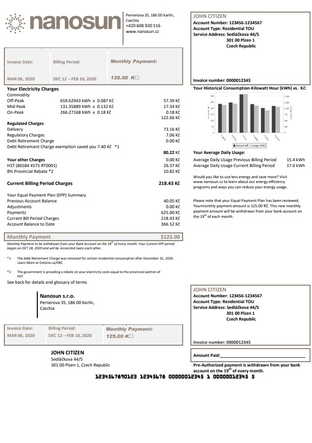  Minol USA business utility bill 